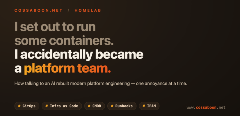 I set out to run some containers and accidentally became a platform team